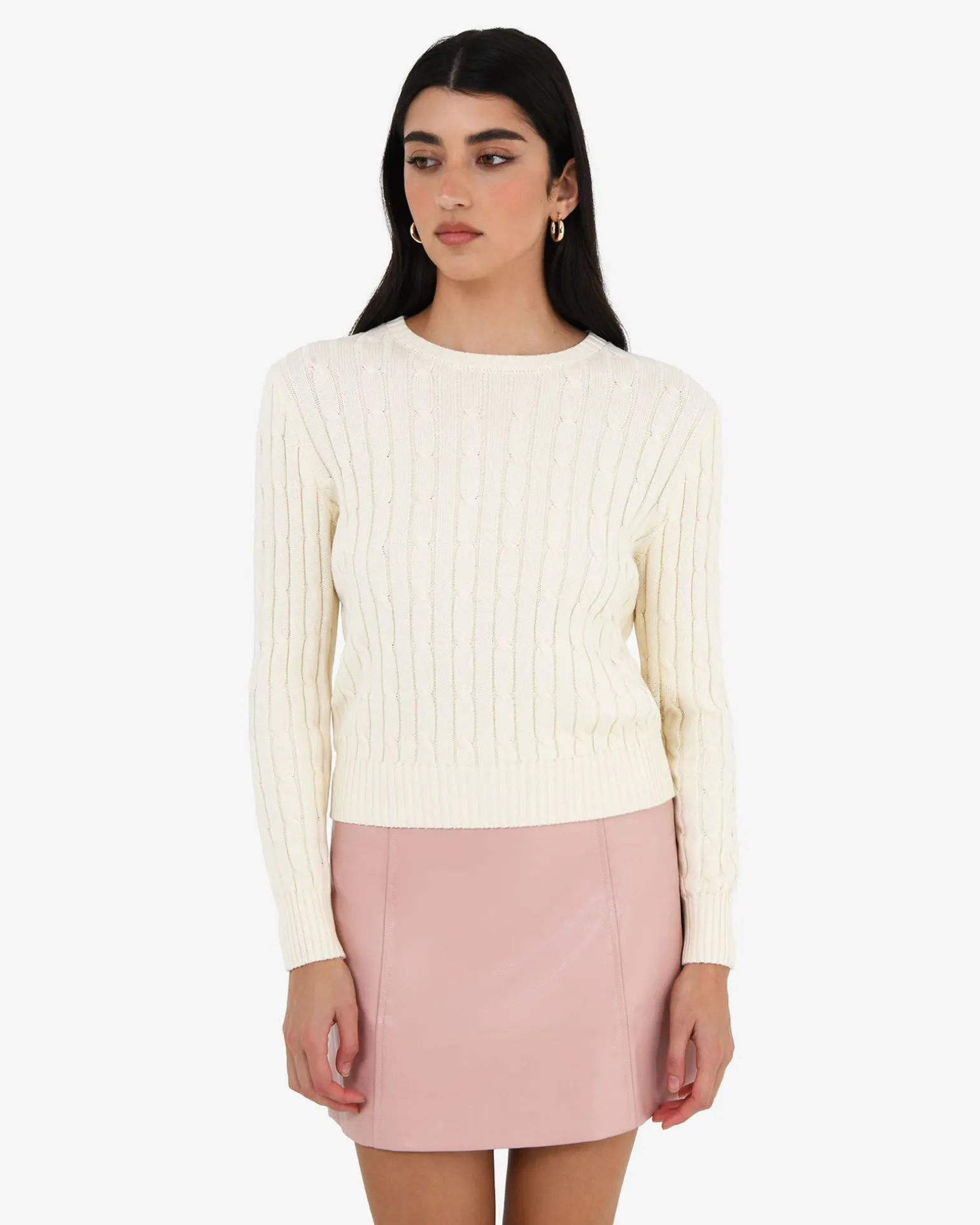 Juanita Cotton Cable Knit