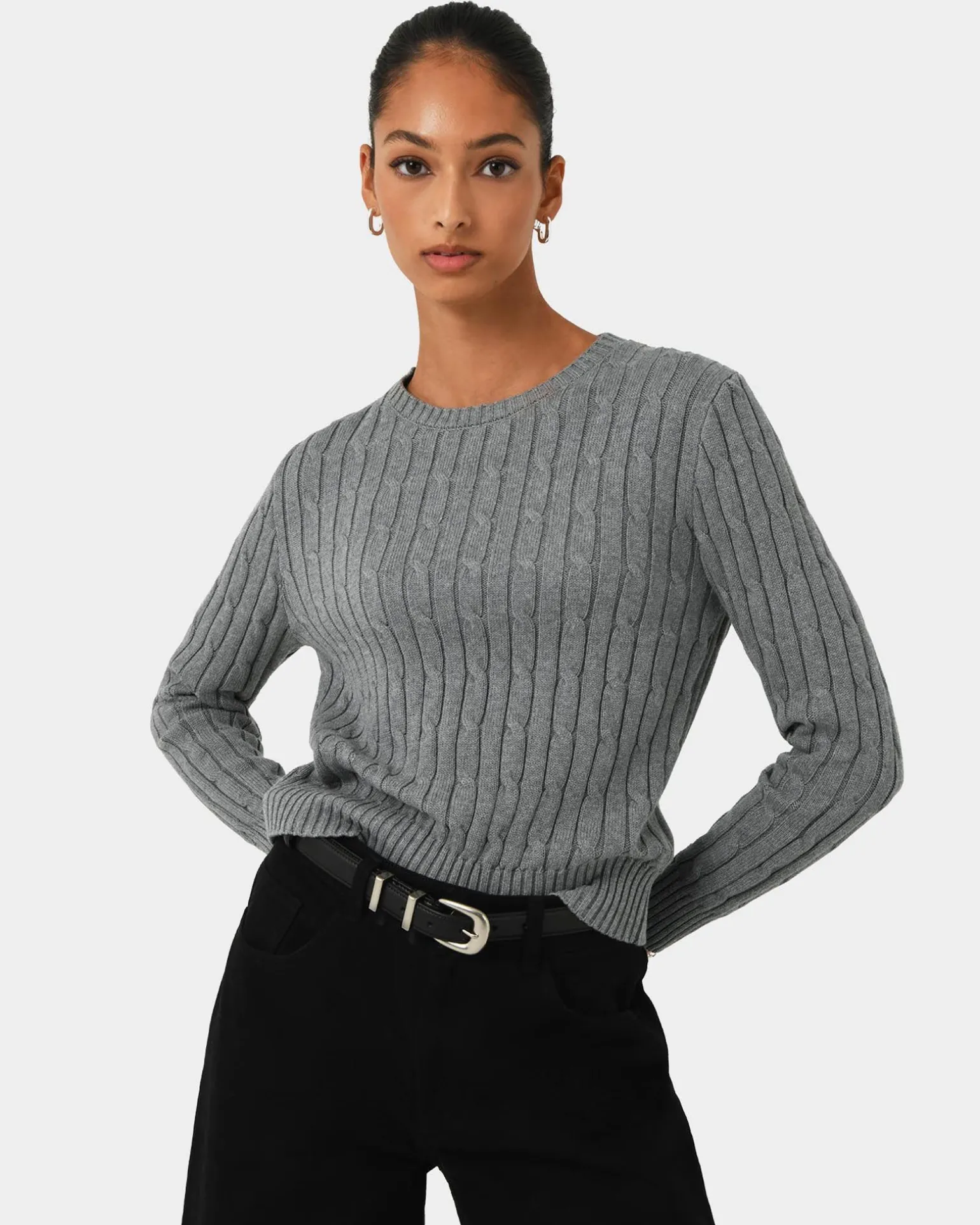 Juanita Cotton Cable Knit