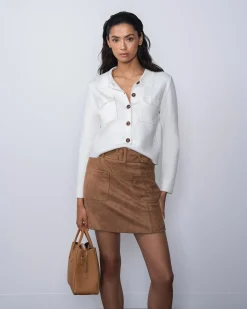 Julie Faux Suede Mini Skirt