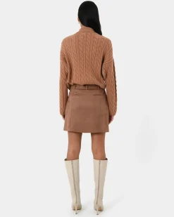 Julie Faux Suede Mini Skirt