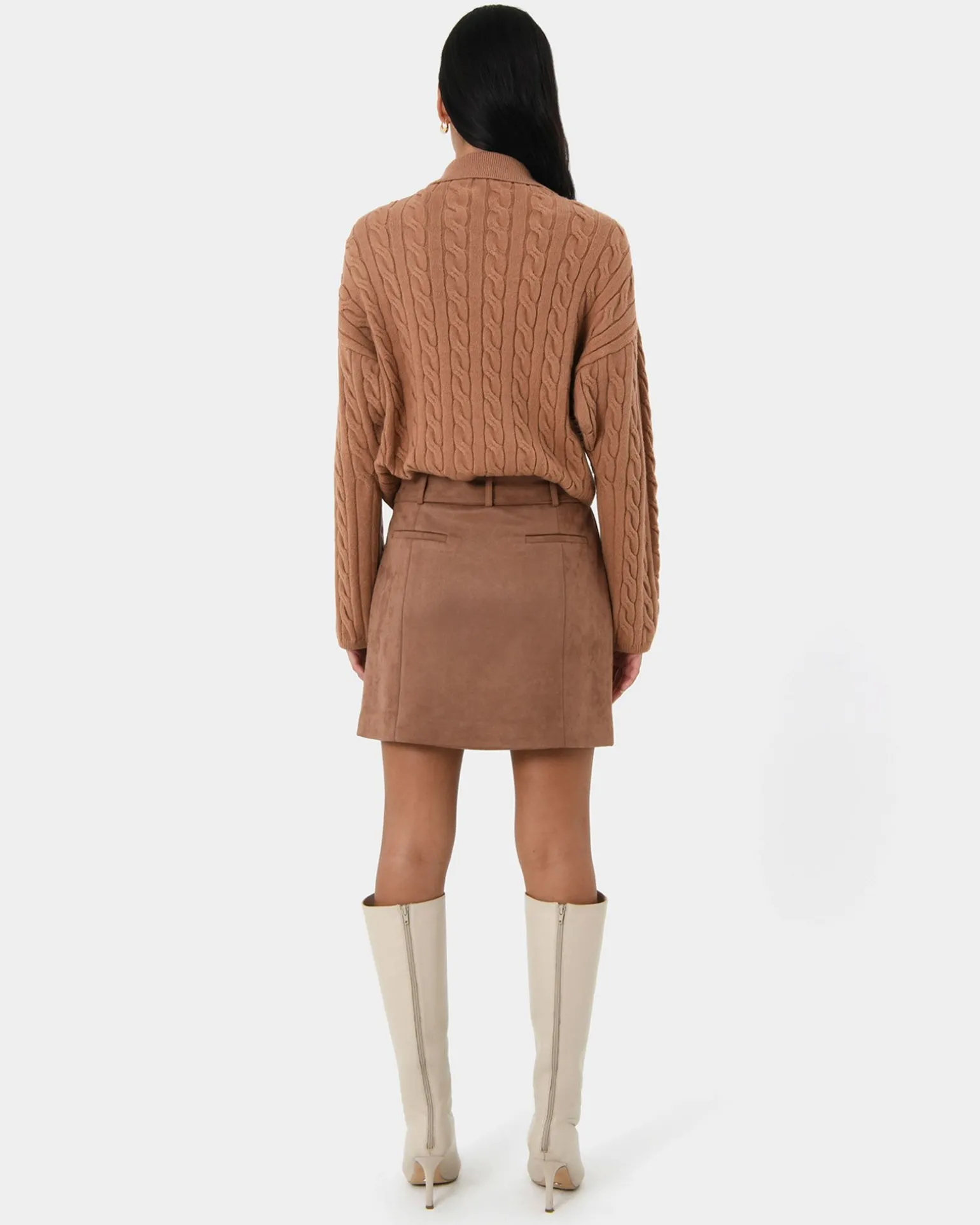 Julie Faux Suede Mini Skirt