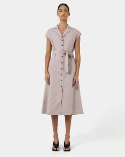 Kade V-neck Linen Dress