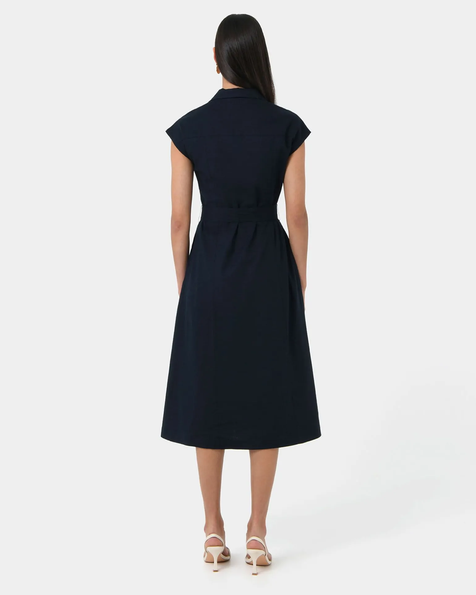 Kade V-neck Linen Dress