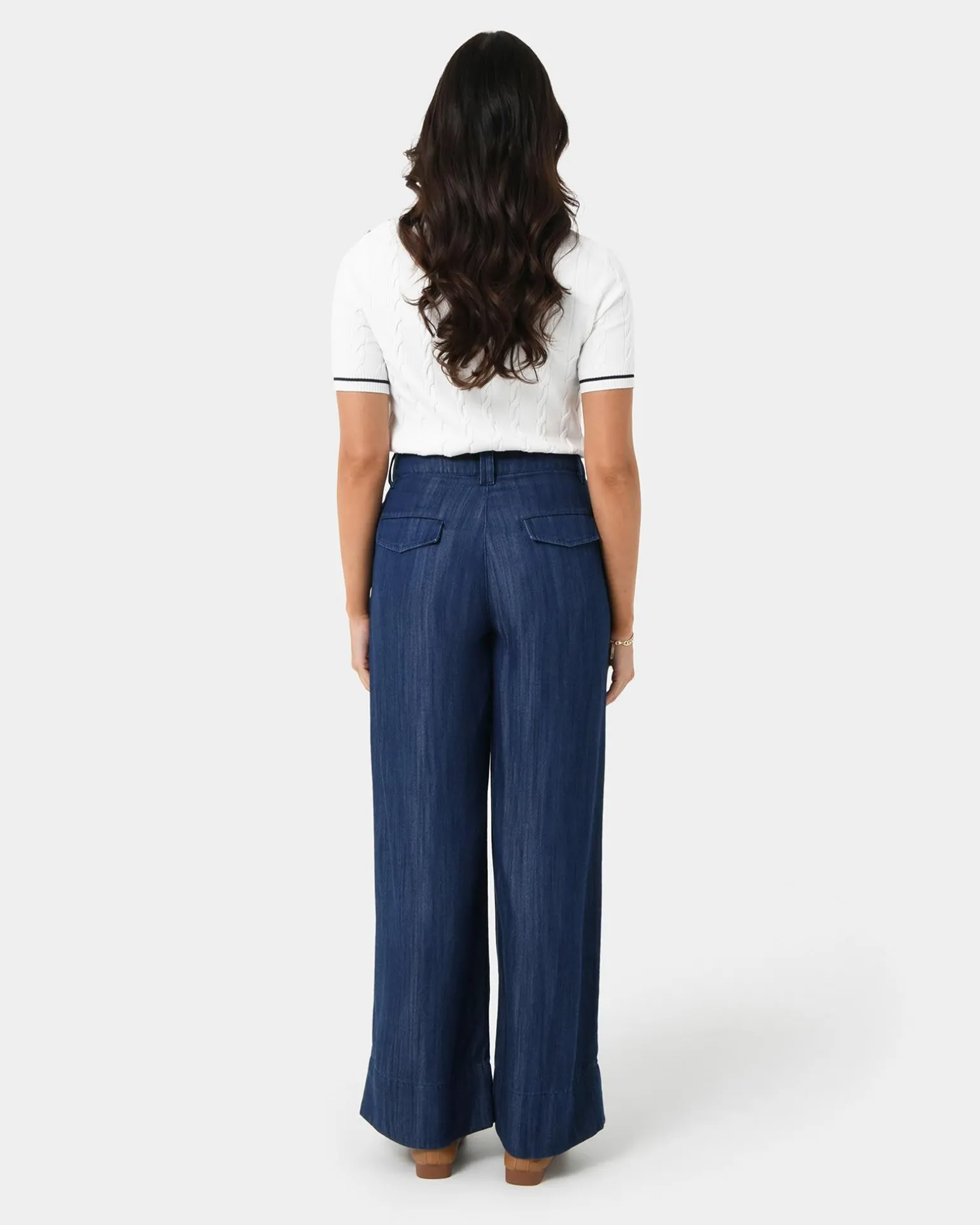 Kaley Lyocell Denim Trousers