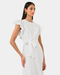 Kavya Tie-waist Cotton Dress