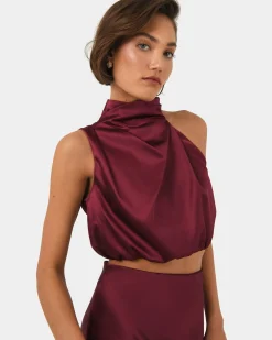 Kaye Asymmetric Cowl Neck Top