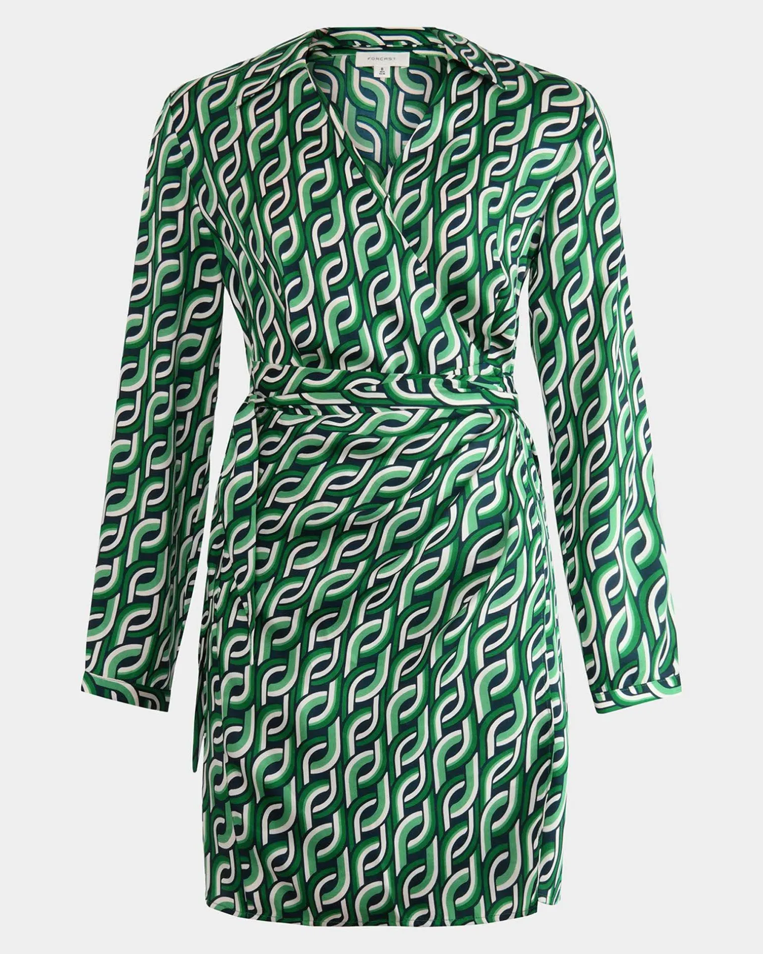 Keira Printed Mini Wrap Dress