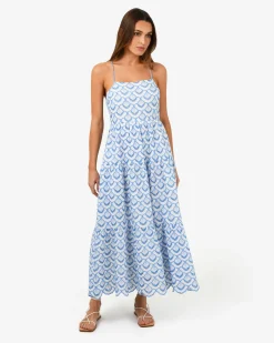 Kela Embroidery Maxi Dress