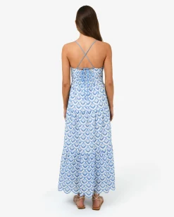 Kela Embroidery Maxi Dress