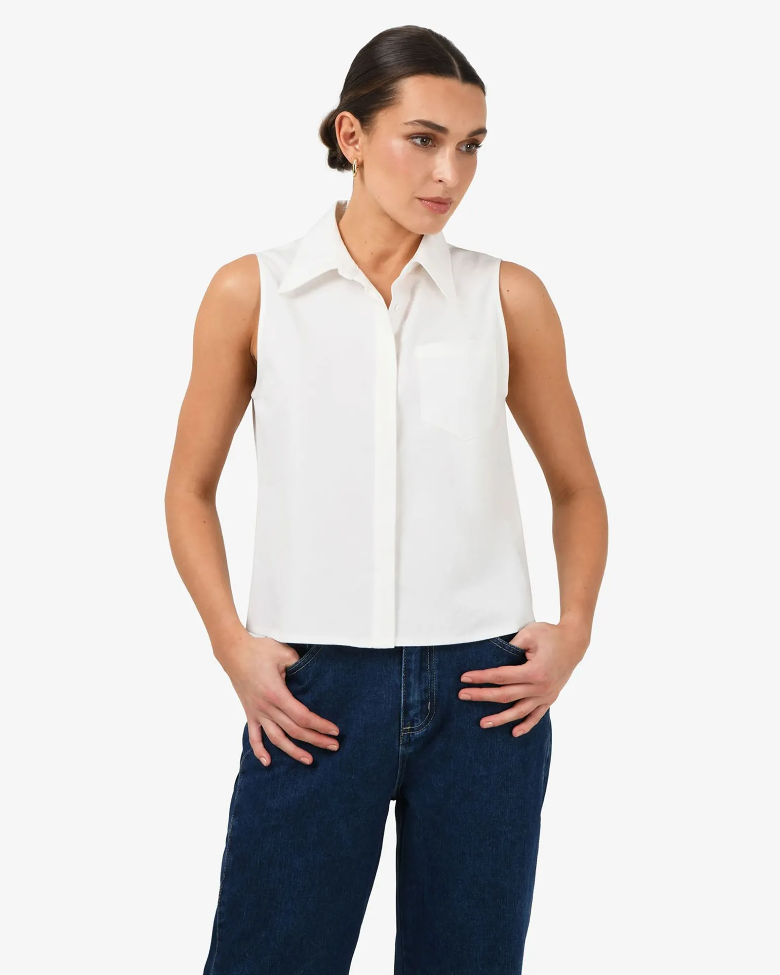 Kia Cotton Sleeveless Shirt