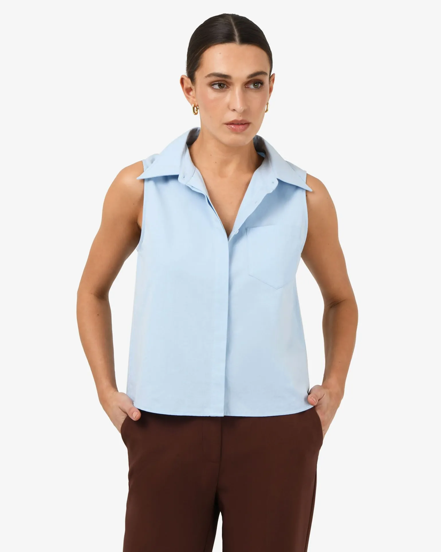 Kia Cotton Sleeveless Shirt
