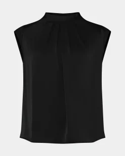Kiar Pleated Satin Top