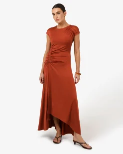 Kim Asymmetric Ruched Dress