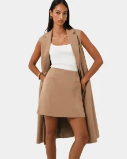 Kiya Longline Sleeveless Vest