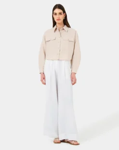 Kyla Crop Pocket Shirt