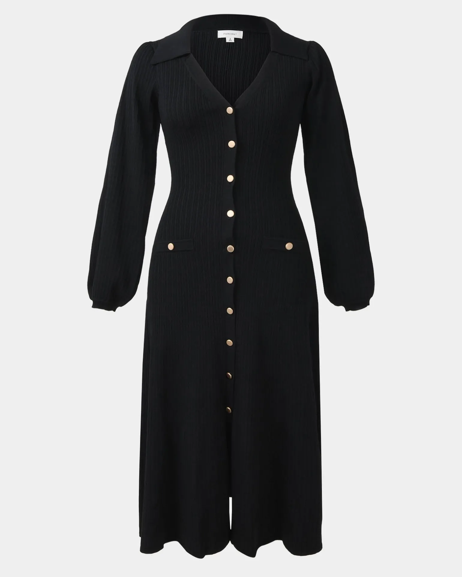 Lara Collar Midi Knit Dress