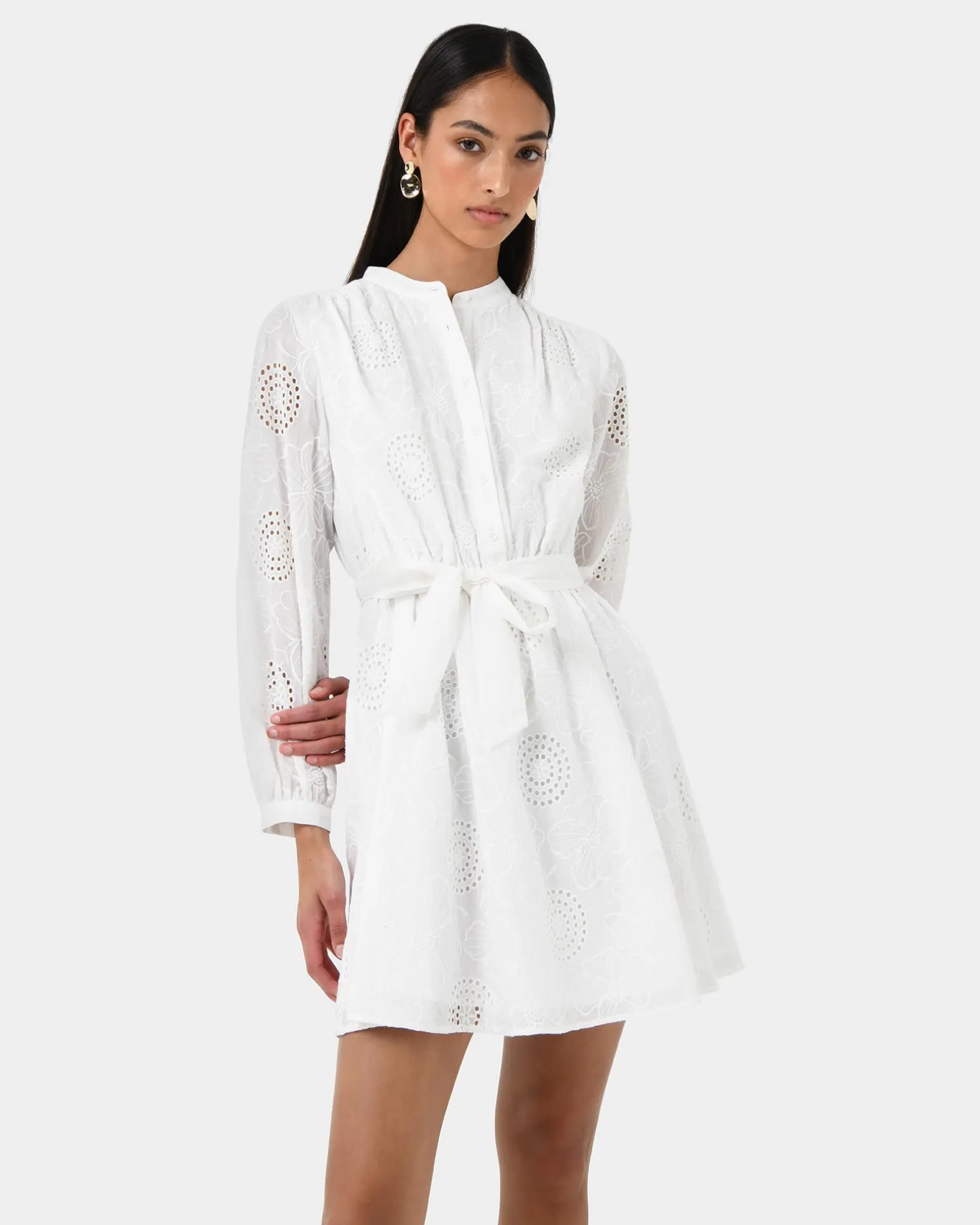 Lea Cotton Tie Dress