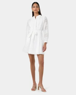 Lea Cotton Tie Dress