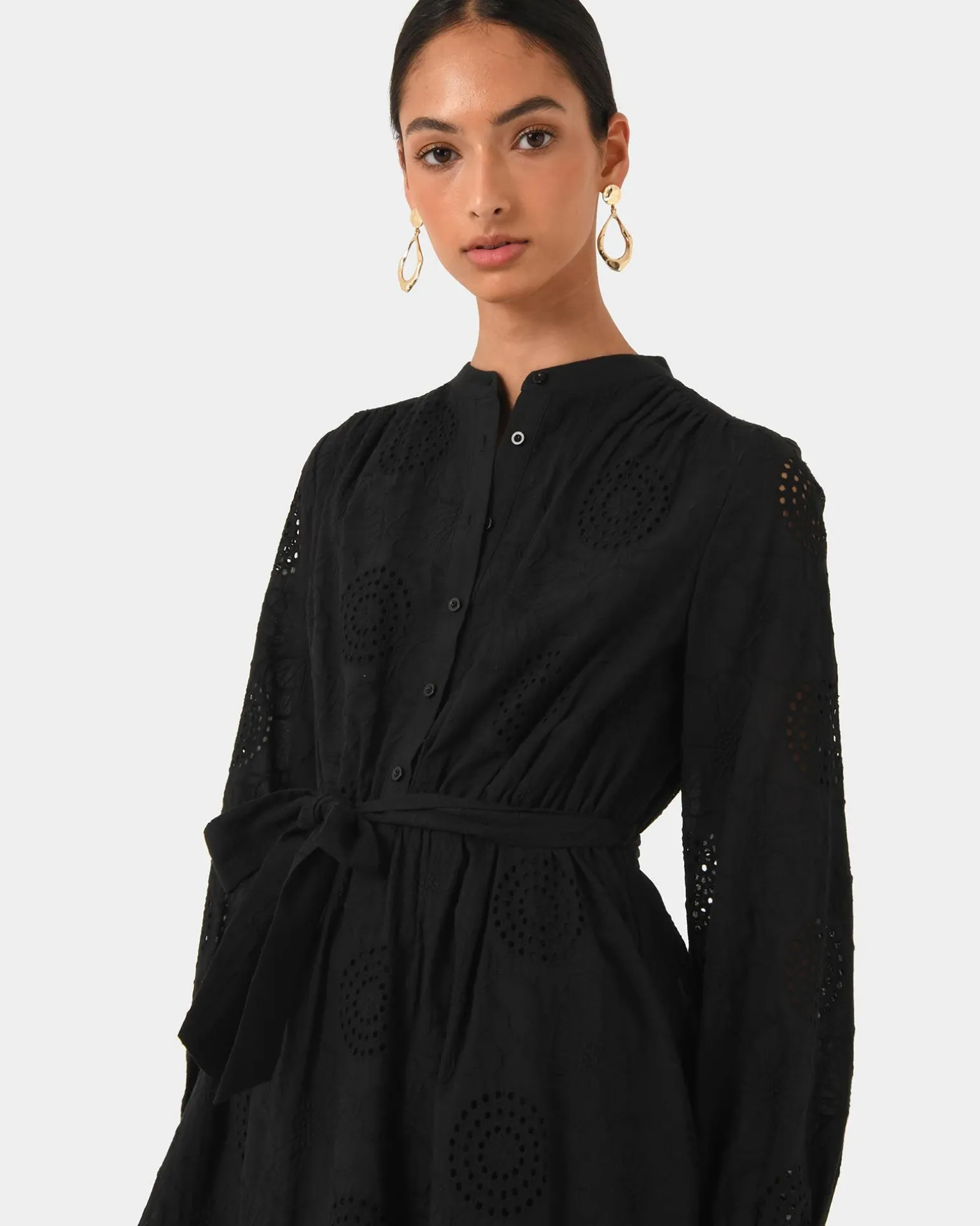 Lea Cotton Tie Dress