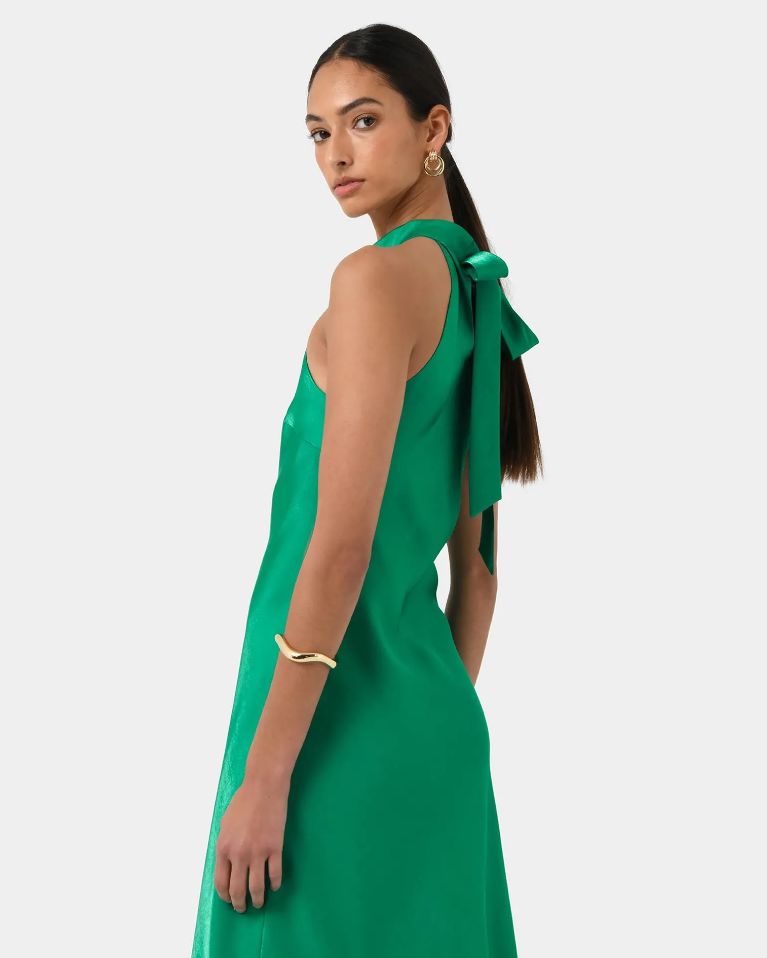 Leana Bias Midi Dress