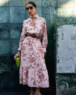 Lesley Tiered Floral Dress