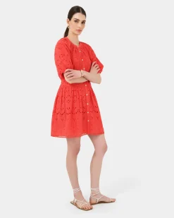 Lola Broderie Tiered Dress