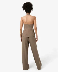 Lola Halter Neck Peplum Vest