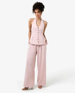 Lola Halter Neck Peplum Vest