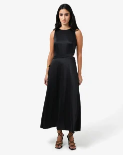 Louisa Cut Out Satin Dress