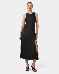 Louisa Satin Bias Dress