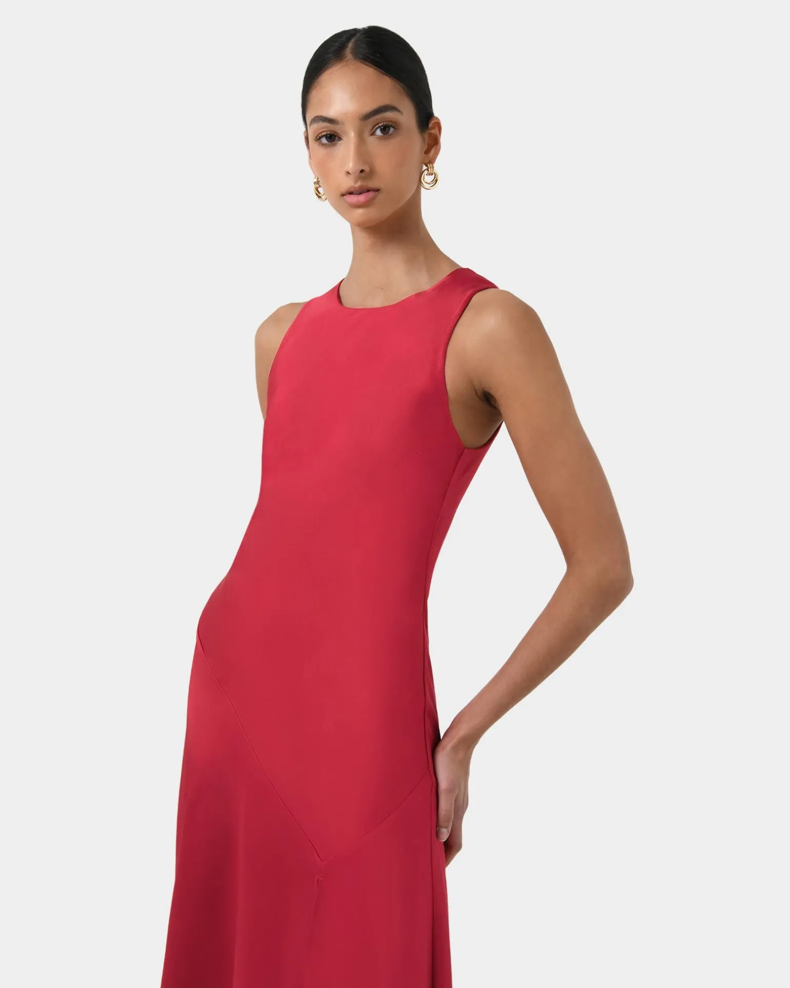 Louisa Satin Bias Dress