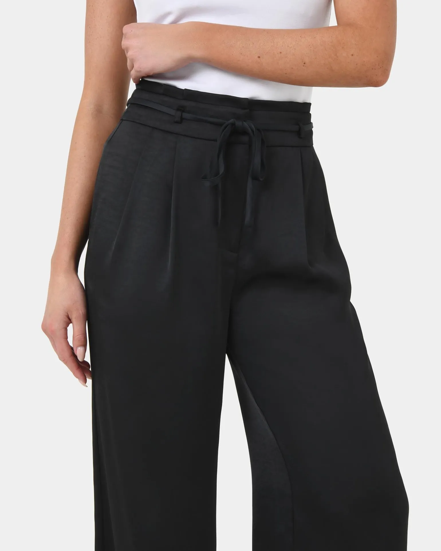 Louisa Wide Leg Satin Pants