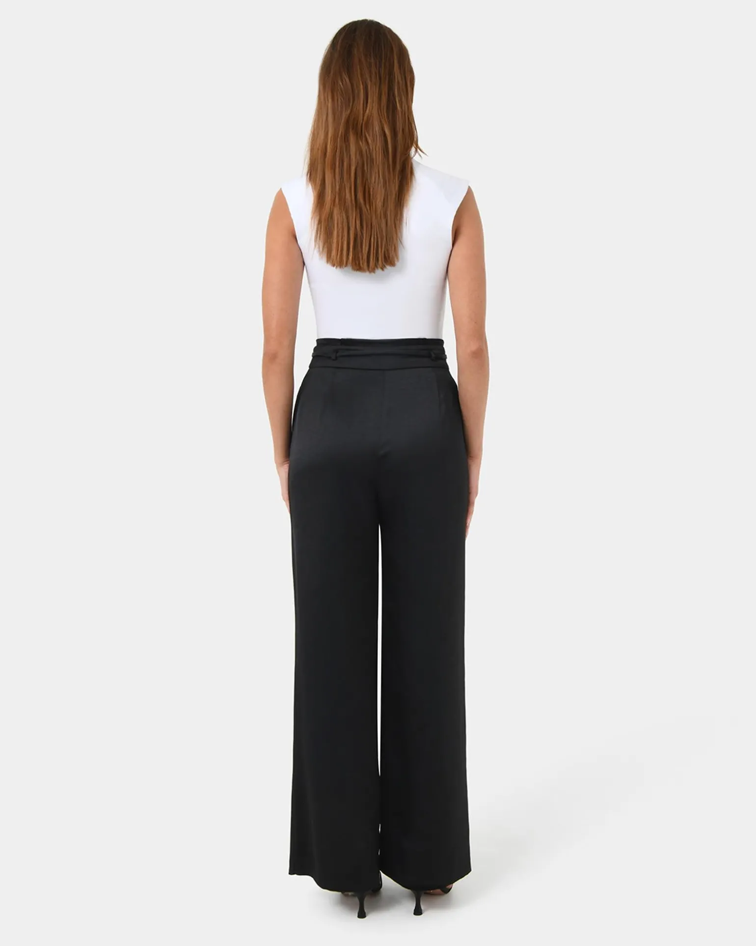 Louisa Wide Leg Satin Pants