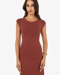 Lourdes Ribbed Knit Dress