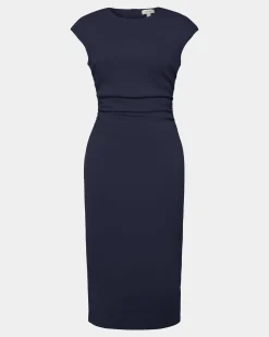 Lulu Ruched Midi Dress