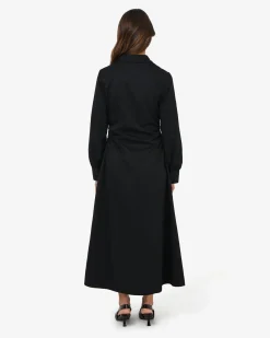 Lune Ruched Shirt Dress