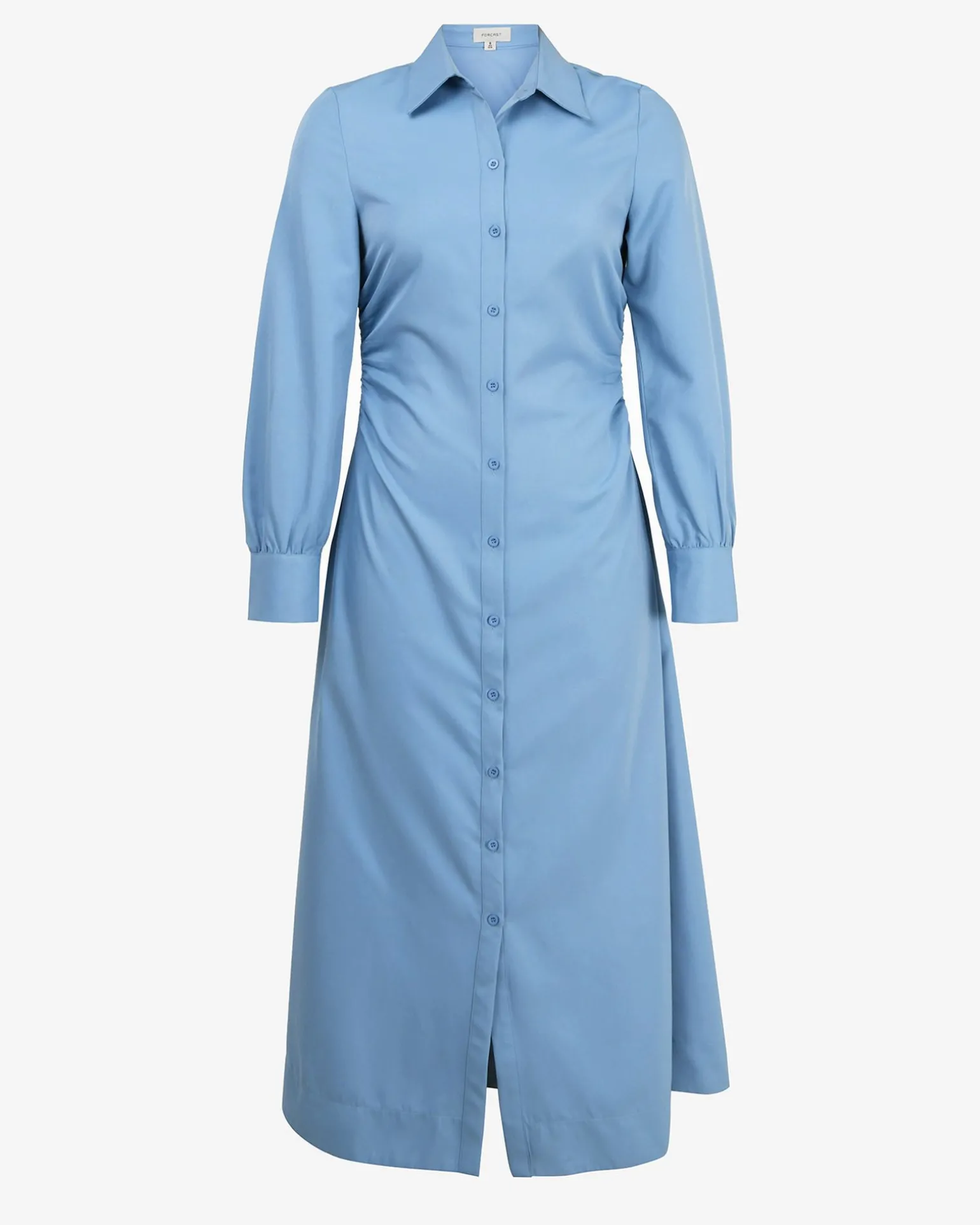Lune Ruched Shirt Dress