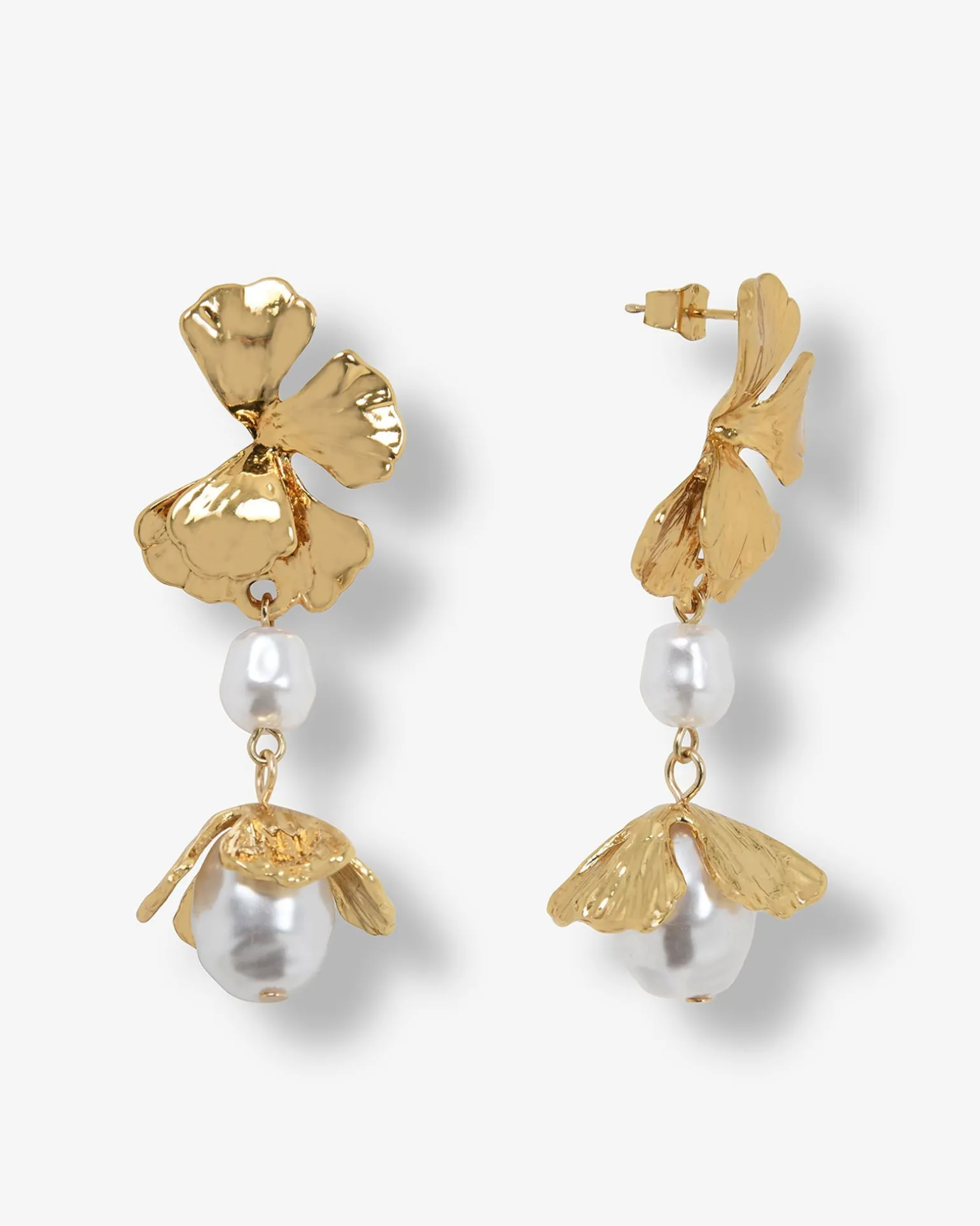 Magnolia Petal Drop Earrings