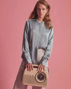Maira Stand Collar Blouse