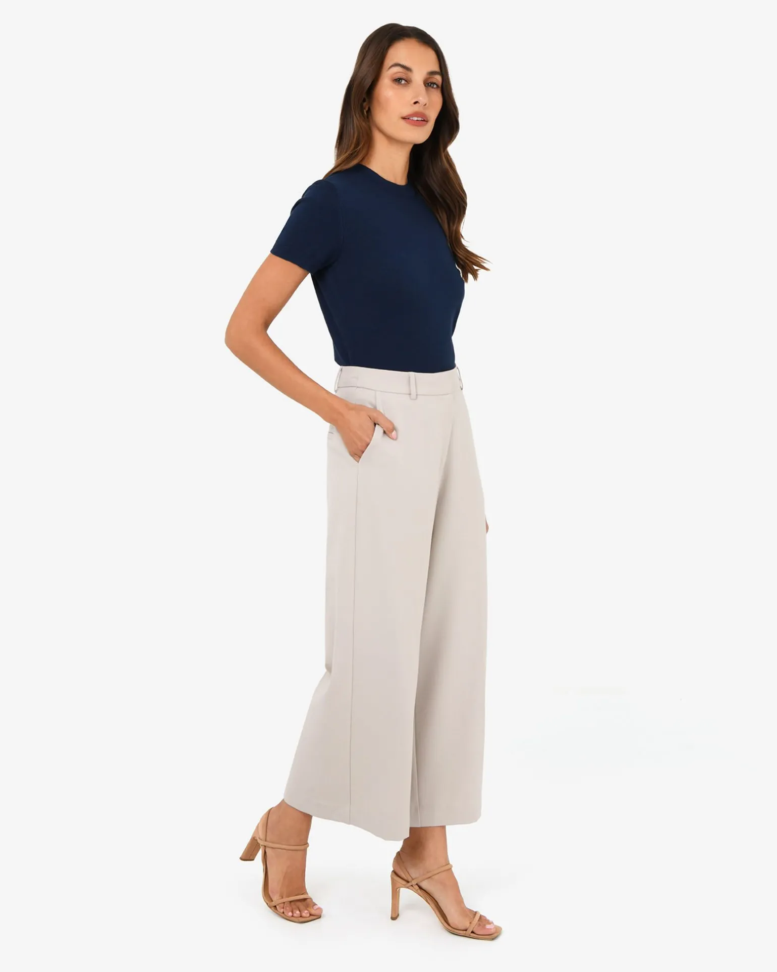Mallory Herringbone Culottes