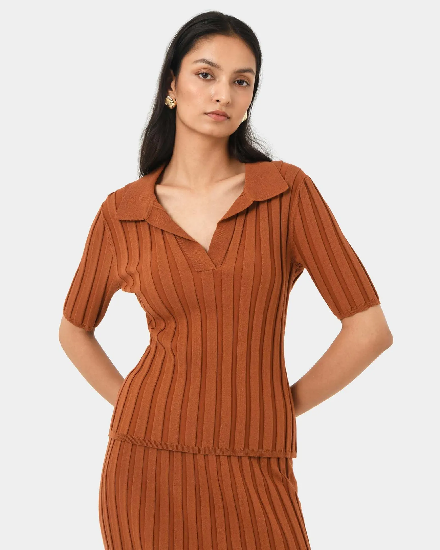 Manhattan Polo Knit Top