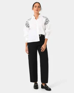 Maren Embroidered Cotton Shirt