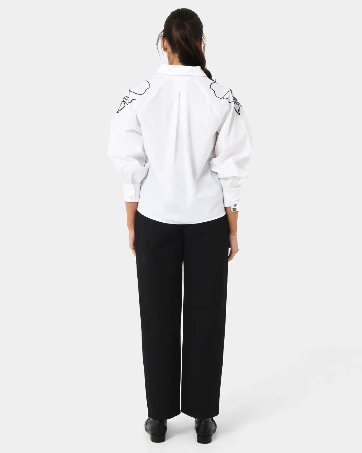 Maren Embroidered Cotton Shirt
