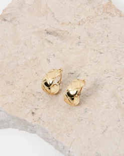 Mazzy 16k Gold Plated Earrings