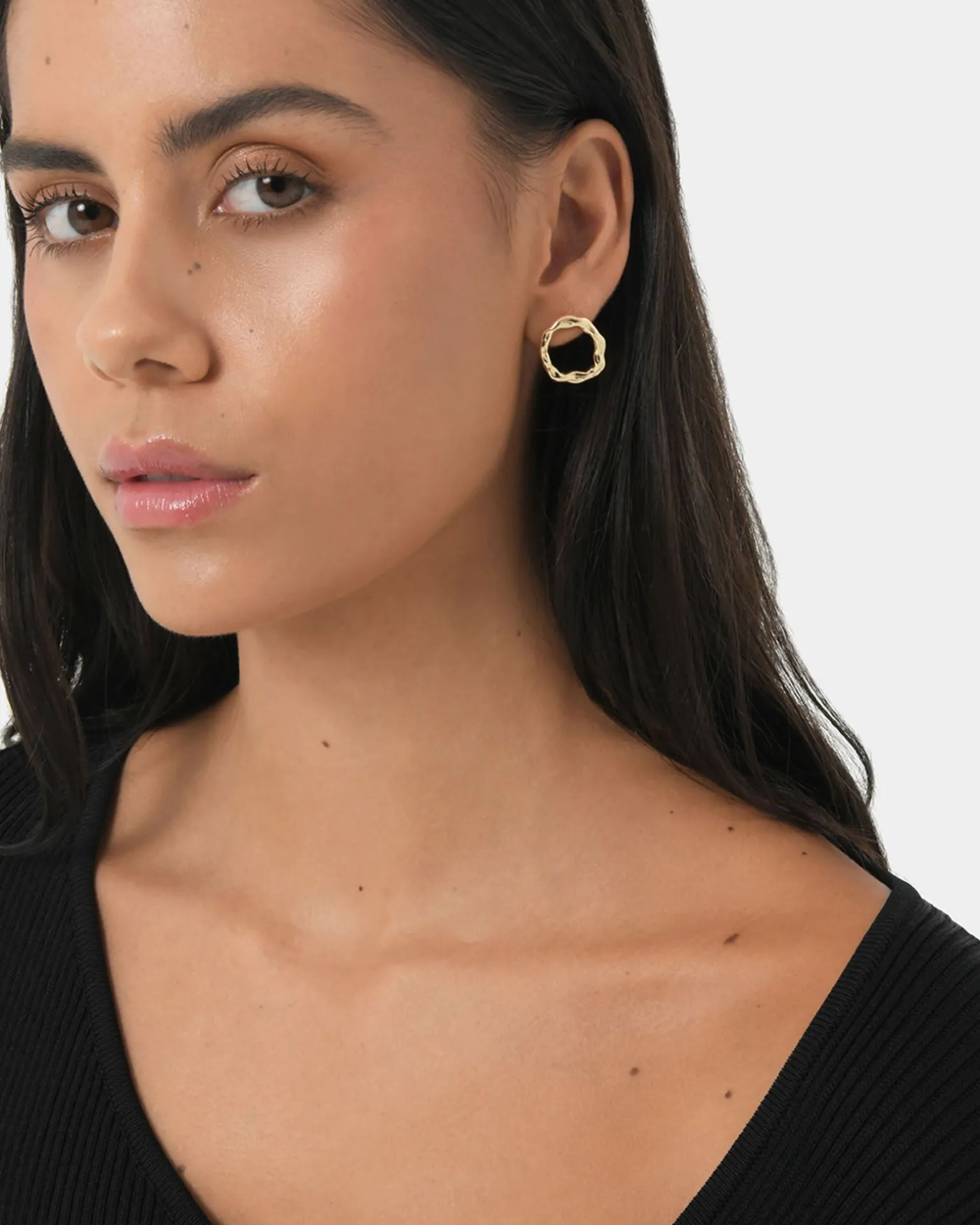 Meera 16k Gold Plated Earrings