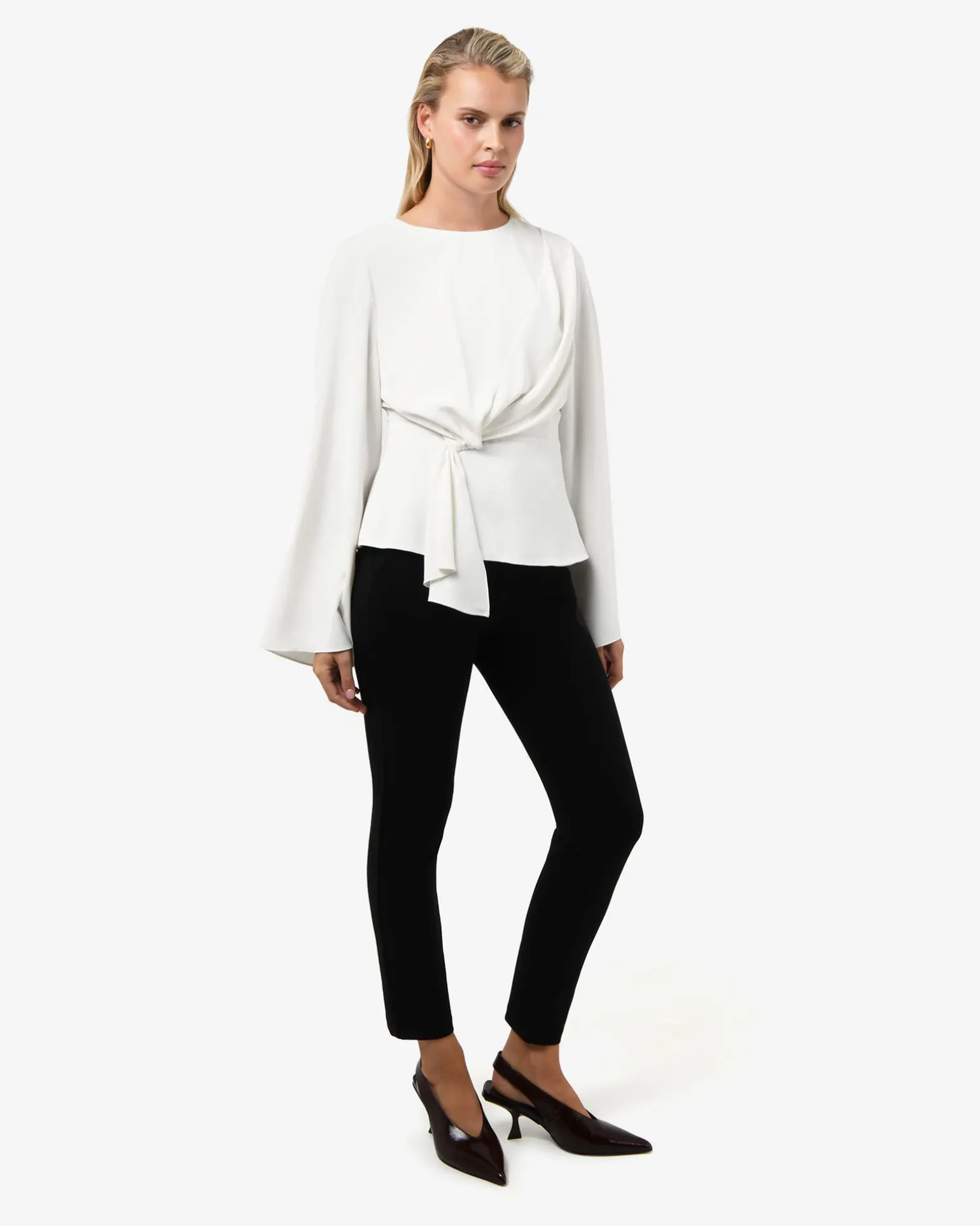 Melody Long Sleeve Draped Top
