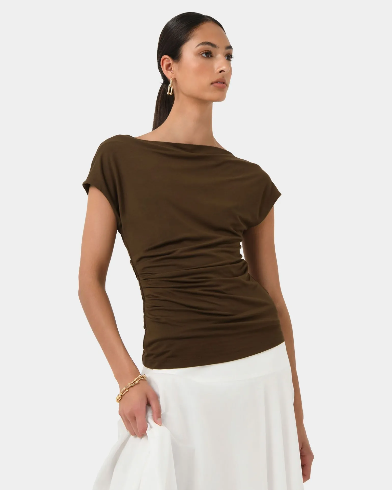 Mia Off Shoulder Jersey Top