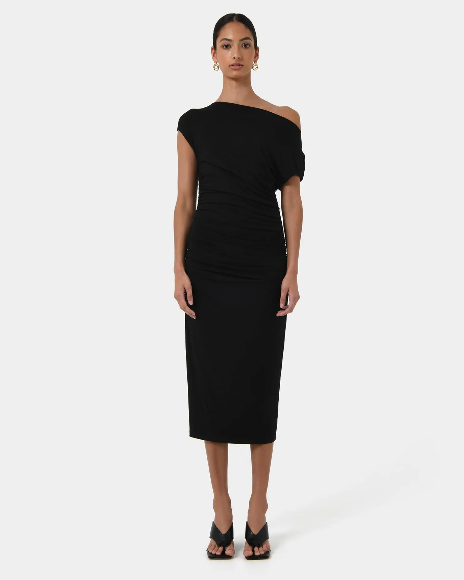 Mia Ruched Jersey Dress