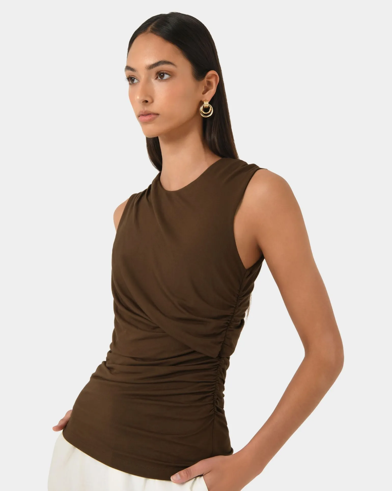 Mia Ruched Jersey Top