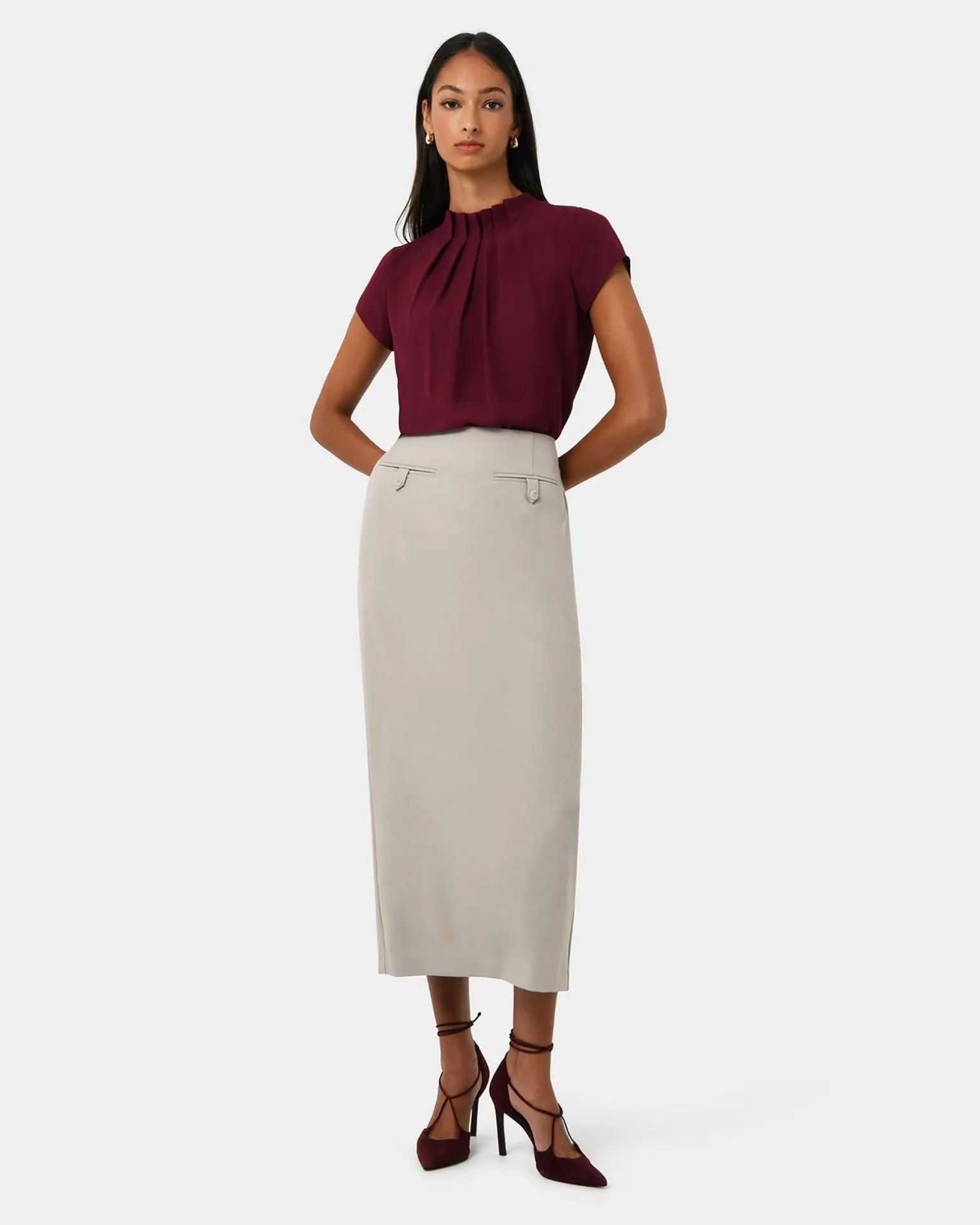 Milla Column Midi Skirt